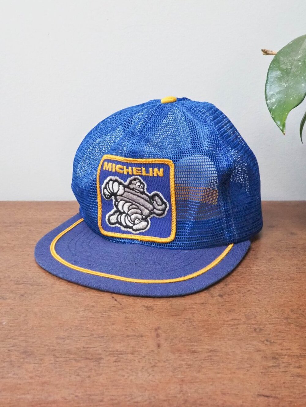 Vtg Michelin Patch Hat - 70s Swingster Snap Back Adult One Size Michelin H